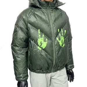 Chaqueta de Invierno para Hombre, de Buena Calidad, Cálida, Moderna, Ajustada, con Capucha, de Fibra de Poliéster Termosensible que Cambia de Color - Product Image 3