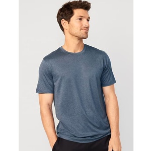 Camiseta de Cuello Redondo para Hombre, Manga Corta, 100% Algodón, Secado Rápido, Combinación de Colores Personalizada, Múltiples Tallas, Estilo Casual Regular - Product Image 2