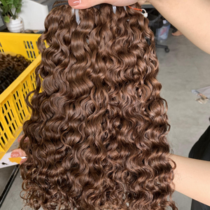 ผมมนุษย์ดิบเวียดนามผมต่อแบบม้วนผมยูเรเชียนสีธรรมชาติผสม100% 8ถึง40นิ้ว - Product Image 1