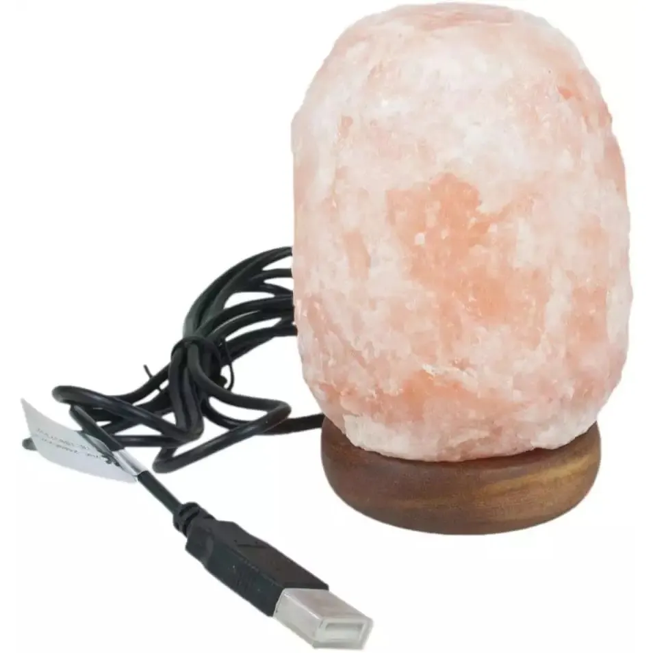 Nouvelle meilleure vente sel rose de l'Himalaya design naturel Mini lampe USB lampes de sel naturel de haute qualité