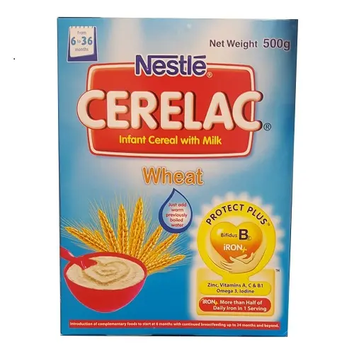 Koop Cerelac Nestel Cerelac Tarwe En Dadels Voor Babygranen, Tinnen Verpakking, 400G