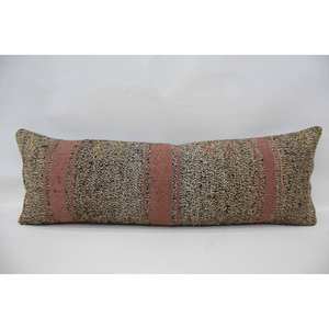 12x36 pulgadas Beige lana Patchwork Kantha almohada tejida esponjosa Vintage bordado patrón lujo rústico comodidad estilo 18x18 tamaño - Product Image 1