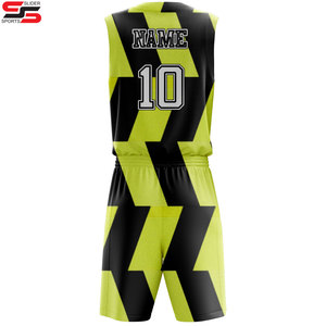 Uniformes de basket-ball personnalisés pour votre propre équipe Ensemble de maillots de basket-ball réversibles 100% polyester respirant - Product Image 2