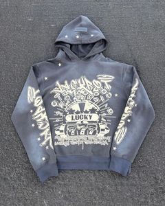 Streetwear Embroidery Logo Custom Mens Hoodie Vintage Washed Screen Printed Embroidery Heavyweight Acid <b>Wash</b> Hoodie for Men - Product Image 6