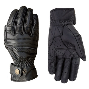 Premium Quality Black Air Vent Leather Motorbike Gloves Street Riding Motorcycle Auto Racing Wear Genuine Leather Gloves For Men - Product Image 1