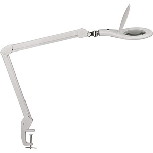 สีขาว 127 (5?) โคมไฟขยายภาพ LED พร้อมเลนส์แก้วแบบหนีบโต๊ะ ประเภทสินค้า - Product Image 1