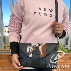 Nouveau Vente en gros Nouveautés Sac à bandoulière en cuir de vachette tendance Sacs à main à bandoulière de luxe en cuir véritable de haute qualité pour femmes - Product Image 1