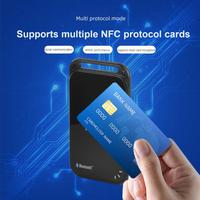 Lecteur de carte USB NFC 13.56MHz ABS ISO 15693 Protocole 8cm Distance de lecture Portable pour la Communication BLE