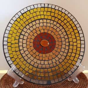 Silver <b>mosaic</b> <b>mirror</b>,round <b>mosaic</b> <b>mirror</b> - Product Image 1