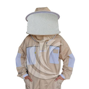 Combinaisons d'apiculture à protection intégrale du corps, 3 couches, maille ventilée, voile amovible, fermeture éclair intégrale, protection contre les piqûres d'abeilles - Product Image 5