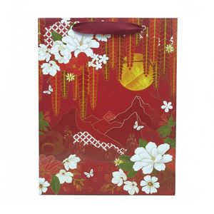 Bolsa de Compra de Papel Laminado Reciclable Ecológica de Lujo con Logotipo Personalizado para Tiendas Minoristas Premium, Decoración de Embalaje de Regalos - Product Image 1