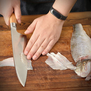 Venta al por mayor personalizado de alta calidad OEM ODM profesional japonés cuchillo de acero de alto carbono pescado Sashimi Sushi cuchillo de Chef rebanador - Product Image 5