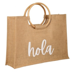 Bolsas de supermercado reutilizables de la mejor marca, bolsa de compras impermeable con asa de yute, embalaje portátil - Product Image 6