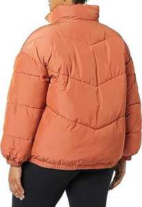 Femmes grande taille manteau à bulles Terracota doudoune hiver Streetwear court utilitaire manteaux imperméable chaud Design à la mode - Product Image 3