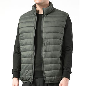 Chalecos acolchados para hombres con cierre de cremallera y tela resistente al agua, ideales para minoristas, marcas de Exteriores, chaleco transpirable para hombres - Product Image 3