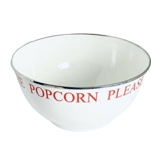 Cuenco de palomitas de maíz con superficie de Color blanco estándar con patrón de nuevo diseñador, cuenco elegante de calidad Superior - Product Image 3
