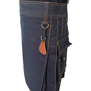 Geoffrey 320 Gsm Denim Kilt utilitaire en coton avec poches cargo Applicable pour tous les modèles de vêtements - Product Image 2