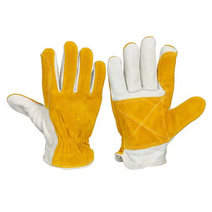Guantes reforzados Palm Drivers Cuero de vaca dividido y de grano Superventas para uso industrial Resistente a la abrasión - Product Image 1