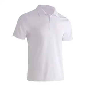 100% algodón para hombre para Polo camiseta sólida antiarrugas rendimiento en blanco camiseta bordado estampado lienzo manga corta Polo para hombre - Product Image 3
