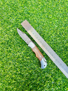 มีดพับอเนกประสงค์ด้ามไม้แบบพกพาสำหรับตกปลากลางแจ้งเดินป่าตั้งแคมป์และเดินป่า - Product Image 6