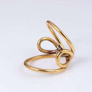 Latest Design Minimalist Geometric <b>Ring</b> Dainty Brass <b>Ring</b> Women 18k Gold Plated Wire Band <b>Statement</b> Cage Jewelry Wholesale/OEM - Product Image 3