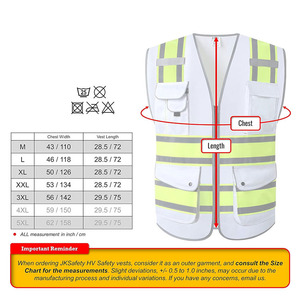 Oem Design Solid Color Security High Visibility <b>Reflective</b> <b>Vest</b> Front Zipper Men's Polyester Breathable Tactical Casual Autumn - Product Image 5