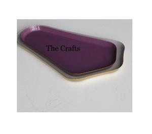 Juego de 2 Bandejas de Servicio de Metal para Alimentos, Diseño Más Reciente, Diferentes Colores, Bandeja para Servir Postres y Chocolates al Precio Más Bajo - Product Image 2