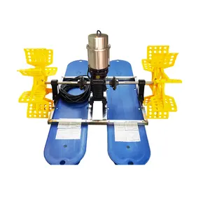 Aeration machines Hot sale 1HP Paddle Wheel Aerator 2 impellers Stainless Steel Good price With custom logo