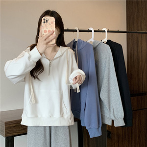 ... Sudadera con capucha ligera para mujer Jersey de algodón Casual Cálido Diseño cómodo Ideal para uso diario y uso al aire libre - Product Image 4