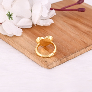 Anneaux en laiton simples à la mode, prix de gros, vente chaude, plaqués or, anneaux simples pour femmes, anneaux minimalistes réglables, cadeau pour un usage décontracté - Product Image 3
