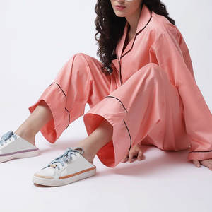 Best Selling <b>Women</b> <b>Pajama</b> Set <b>Summer</b> Autumn Spring Front Logo Breathable Comfortable Durable Material - Product Image 4