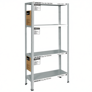 MINIEURO Kit d'étagères emboîtables gris RAL 7038 E550G 4 unités - 75x30x150cm - Product Image 2