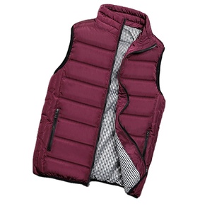 Custom Design 2025 <b>Men's</b> Reversible Puffer <b>Vest</b> Casual Winter Down Padded Gilets Bubble <b>Thermal</b> Insulated Body Warmer - Product Image 6