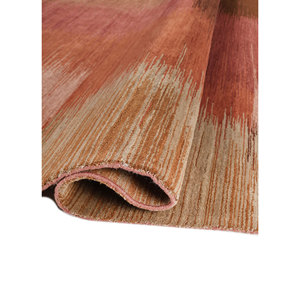 Alfombra de Lana Anudada a Mano Kavi, Colección Afterglow, Patrón Abstracto Rojo y Naranja para Uso Doméstico EPRM-07 - Product Image 2