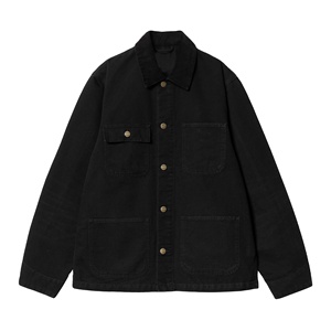 Veste en toile vintage personnalisée, style workwear hiver, en toile cirée de coton, pour homme. - Product Image 1