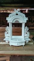 Arco Tallado en Mármol Blanco Hecho a Mano, Diseño Moderno, Esculturas de Piedra Duraderas, Elegancia Atemporal y Artesanía Exquisita