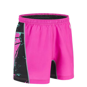 Shorts de rugby unisexes, couleur rose, taille élastique, en polyester, respirants, séchage rapide, entraînement, équipe, course à pied, design imprimé personnalisé - Product Image 1