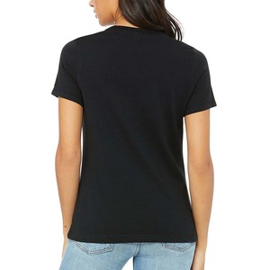 Bella Canvas Black Slim Fit T-shirts personnalisés T-shirts à manches courtes en jersey décontracté pour femme - Product Image 2