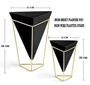 ที่ปลูกต้นไม้เหล็กดีไซน์พรีเมี่ยมทันสมัยใช้ในสวนใช้ในบ้าน - Product Image 3