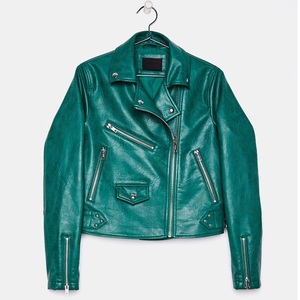 Chaqueta de Invierno para Mujer de Cuero Genuino Premium, Moderna, Ajustada, Impermeable, Cortavientos, con Puños con Cremallera, Transpirable y Sostenible - Product Image 5