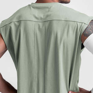 Cotton <b>Men'S</b> <b>Tank</b> <b>Tops</b> Gym Fitness Wear 100% Cotton Gym <b>Tank</b> <b>Top</b> Muscle Fit Curved Hem Fitness Shirts Workout <b>Men'S</b> <b>Tank</b> <b>Tops</b> - Product Image 5