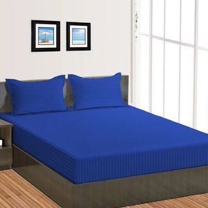 TC ผ้าปูเตียงผ้าฝ้ายแท้400ผ้าปูที่นอนลายทางหรูหรา - Product Image 1