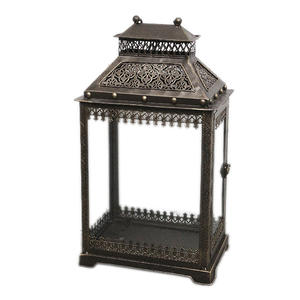 Nuevo diseño decorativo de Metal, farol de vela, decoración de Hotel para el hogar, farol de lujo, portavelas, farol de vela con acabado pulido - Product Image 2