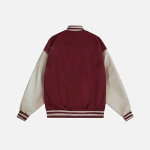 แจ็คเก็ตวาร์ซิตี้แบบสั่งทำ OEM ดีไซน์ใหม่ล่าสุด ขายดีที่สุด เสื้อผ้าแฟชั่นสำหรับผู้ชาย - Product Image 6