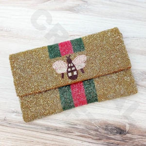 BOONDEWA - Bolso de Mano de Lujo Bordado a Mano con Cuentas Personalizadas, para Fiestas, con Color y Tamaño Personalizables para Damas - Product Image 1