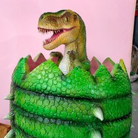 Parc d'aventure personnalisé Animatronic dinosaure oeuf réaliste affichage électrique pour l'amusement intérieur pour les centres commerciaux aéroports