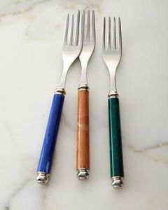 Juego de cubiertos decorativos para cenas familiares e invitados elegantes Cubiertos clásicos de acero inoxidable Juego de cubiertos duradero para una larga duración - Product Image 3