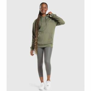 Sudadera con Capucha de Forro Polar Verde Oliva para Mujer, Personalizada, Cálida, de Manga Larga, Suave, Cómoda, Cortavientos, con Bolsillo Tipo Canguro, Informal - Product Image 4