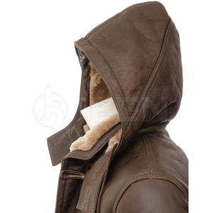 Último diseño de abrigo de invierno de piel de talla grande para hombre abrigo de piel de oveja grueso de Color marrón abrigo de piel de oveja para hombre - Product Image 2