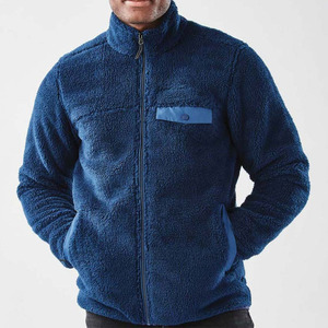 Chaqueta de Forro Polar Sherpa Personalizada de Alta Calidad para Hombre, Servicio OEM, Chaqueta de Forro Polar de Algodón de Moda con Tela de Lona - Product Image 2